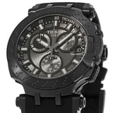 Tissot T Race Chronograph Anthracite Black Dial Black Silicone Strap Watch For Men - T115.417.37.061.03 Buy Now By Tissot