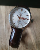 Tag Heuer Carrera Calibre 5 Automatic White Dial Brown Leather Strap Watch for Men - WAR201B.FC6291 Buy Now By Tag Heuer