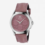 Gucci G Timeless Quartz Candy Pink Dial Pink Leather Strap Watch For Women - YA1264030 Buy Now By Gucci