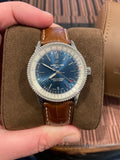 Breitling Navitimer 1 Automatic 41mm Blue Dial Brown Leather Strap Mens Watch - A17326211C1P1 Buy Now By Breitling
