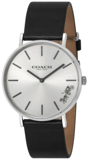 Coach Perry White Dial Black Leather Strap Watch for Women - 14503115 Buy Now By Coach