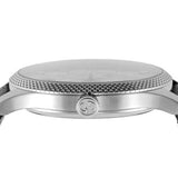 Gucci G Timeless Eryx Silver Dial Black Leather Strap Watch For Men - YA126338 Buy Now By Gucci