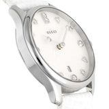 Gucci G-Timeless Mother of Pearl White Dial White Leather Strap Watch For Women - YA126597 Buy Now By Gucci