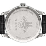Gucci G-Timeless Sapphire Crystal White Dial Black Leather Strap Unisex Watch - YA126325 Buy Now By Gucci
