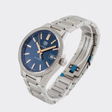 Tag Heuer Carrera Quartz Diamonds Blue Dial Silver Steel Strap Watch for Women - WAR1114.BA0601 Buy Now By Tag Heuer