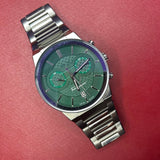 Salvatore Ferragamo Sapphire Chrono Green Dial Silver Steel Strap Watch for Men - SFME00421 Buy Now By Salvatore Ferragamo