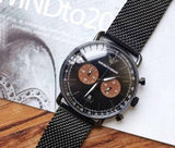 Emporio Armani Aviator Black Dial Black Mesh Bracelet Watch For Men - AR11142 Buy Now By Emporio Armani