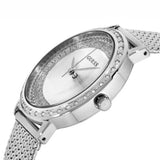 Guess Quartz Silver Dial Willow Stainless Steel Mesh Bracelet Watch For Women - W0836L2 Buy Now By Guess