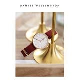 Daniel Wellington Roselyn 3A Petite White Dial Red NATO Strap Watch For Women - DW00100293 Buy Now By Daniel Wellington