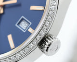 Tag Heuer Carrera Quartz Diamonds Blue Dial Silver Steel Strap Watch for Women - WAR1114.BA0601 Buy Now By Tag Heuer