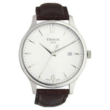 Tissot T Classic Tradition White Dial Brown Leather Strap Watch For Men - T063.610.16.037.00 Buy Now By Tissot