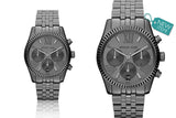 Michael Kors Lexington Chronograph Black Dial Black Steel Strap Watch For Women - MK5709 Buy Now By Michael Kors