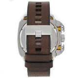 Diesel BAMF Chronograph Beige Dial Brown Leather Strap Watch For Men - DZ7343 Buy Now By Diesel