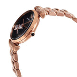 Emporio Armani Gianni T Bar Black Dial Rose Gold Steel Strap Watch For Women - AR11206 Buy Now By Emporio Armani