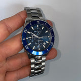 Hugo Boss Admiral Blue Dial Silver Steel Strap Watch for Men - 1513907 Buy Now By Hugo Boss