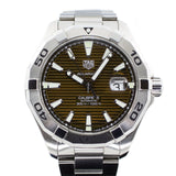Tag Heuer Aquaracer Calibre 5 Automatic Sunray Brown Dial Silver Steel Strap Watch for Men - WAY2018.BA0927 Buy Now By Tag Heuer