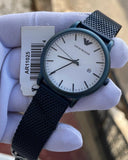 Emporio Armani Luigi Quartz White Dial Blue Mesh Bracelet Watch For Men - AR11025 Buy Now By Emporio Armani