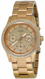 Guess Mini Spectrum Quartz Rose Gold Dial Rose Gold Steel Strap Watch For Women - W0122L3 Buy Now By Guess