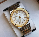 Versace Greca Silver Dial Two Tone Steel Strap Watch for Men - VEVI00320 Buy Now By Versace