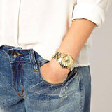 Marc Jacobs Amy Dexter Gold Dial Gold Steel Strap Watch for Women - MBM3215 Buy Now By Marc Jacobs