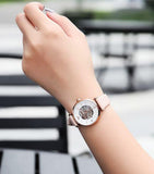 Emporio Armani Meccanico Silver Skeleton Dial Beige Leather Strap Watch For Women - AR60001 Buy Now By Emporio Armani