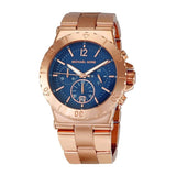 Michael Kors Bel Aire Blue Dial Rose Gold Steel Strap Watch for Women - MK5410 Buy Now By Michael Kors