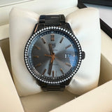 Tag Heuer Carrera Quartz Diamonds Black Dial Black Steel Strap Watch for Women - WAR1115.BA0602 Buy Now By Tag Heuer