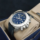 Breitling Avenger Chronograph 45mm Blue Dial Blue Calfskin Strap Watch for Men - A13317101C1X2 Buy Now By Breitling