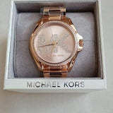 Michael Kors Bradshaw Quartz Rose Gold Dial Rose Gold Steel Strap Watch For Women - MK6556 Buy Now By Michael Kors