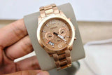 Fossil Boyfriend Multifunction Rose Gold Dial Rose Gold Steel Strap Watch for Women - ES3885 Buy Now By Fossil