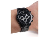 Hugo Boss Ikon Chronograph Black Dial Black Steel Strap Watch for Men - 1512961 Buy Now By Hugo Boss