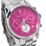 Michael Kors Runway Chronograph Pink Dial Silver Steel Strap Watch for Women - MK6160 Buy Now By Michael Kors