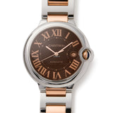 Cartier Ballon Bleu de Cartier Brown Dial Two Tone Steel Strap Watch for Men - W6920032 Buy Now By Cartier