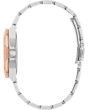 Guess Sunray Multifunction Crystals Silver Dial Two Tone Steel Strap Watch For Women - GW0616L3 Buy Now By Guess