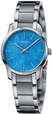 Calvin Klein City Mother of Pearl Blue Dial Silver Steel Strap Watch for Women - K2G2314X Buy Now By Calvin Klein