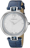 Versace Olympo Gleam White Dial Green Leather Strap Watch for Women - VAN020016 Buy Now By Versace