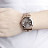 Marc Jacobs Blade Chronograph Brown Dial Rose Gold Steel Strap Watch for Women - MBM3308 Buy Now By Marc Jacobs