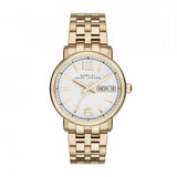 Marc Jacobs Fergus White Dial Gold Steel Strap Watch for Women - MBM8647 Buy Now By Marc Jacobs