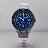 Breitling Superocean Heritage '57 Special Edition II Blue Dial Silver Mesh Bracelet Watch for Men - A103702A1C1A1 Buy Now By Breitling