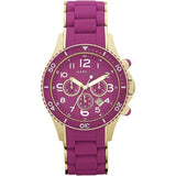 Marc Jacobs Rock Chronograph Purple Dial Purple Silicone Strap Watch for Women - MBM2576 Buy Now By Marc Jacobs