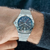 Breitling Chronomat GMT 40 Brown Dial Silver Steel Strap Watch for Men - A32398101M1A1 Buy Now By Breitling