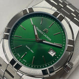 Maurice Lacroix Aikon Date Quartz Green Dial Silver Steel Strap Watch for Men - AI1108-SS002-630-1 Buy Now By Maurice Lacroix