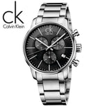 Calvin Klein Post Minimal Chronograph Black Dial Silver Steel Strap Watch for Men - K7627161 Buy Now By Calvin Klein