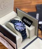Guess Glisten Analog Blue Dial Blue Steel Strap Watch for Women - W0027L3 Buy Now By Guess