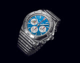 Breitling Chronomat B01 42 Six Nations Italy Blue Dial Silver Steel Strap Watch for Men - AB0134A41C1A1 Buy Now By Breitling