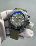 Breitling Avenger Chronograph 45mm Green Dial Green Nylon Strap Watch for Men - V13317101L1X1 Buy Now By Breitling
