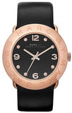 Marc Jacobs Amy Black Dial Black Leather Strap Watch for Women - MBM1225 Buy Now By Marc Jacobs