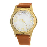 Marc Jacobs Baby Dave White Dial Brown Leather Strap Watch for Women - MBM1261 Buy Now By Marc Jacobs