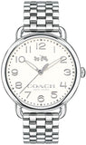 Coach Delancey Classic White Dial Silver Steel Strap Watch for Women - 14502260 Buy Now By Coach