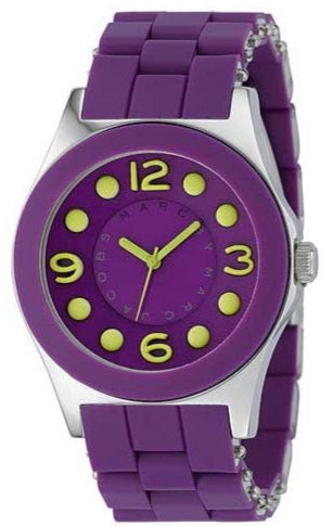 Marc Jacobs Pelly Purple Dial Purple Silicone Strap Watch for Women - MBM2505 Buy Now By Marc Jacobs